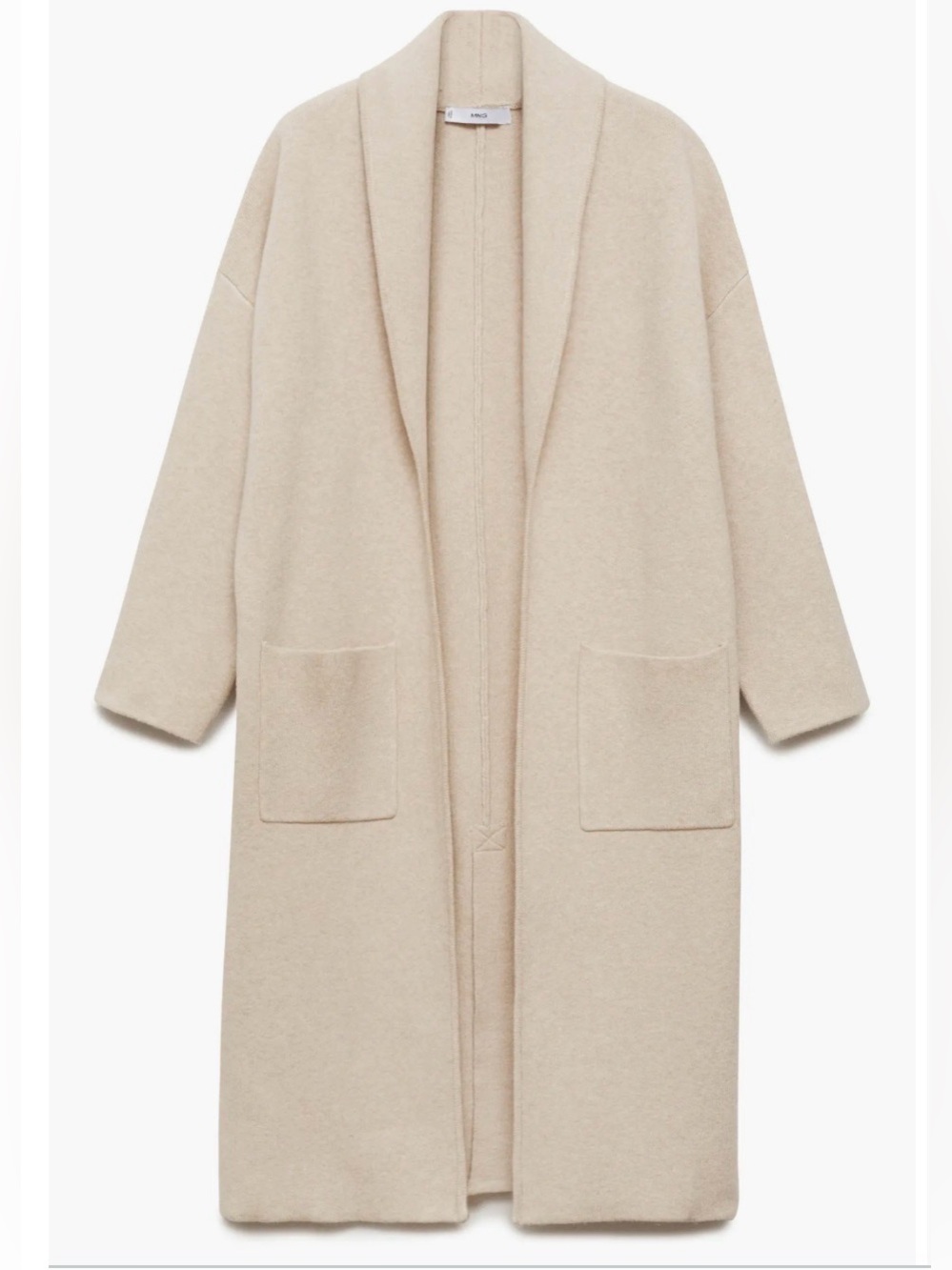 Mango knit oversized long cardigan